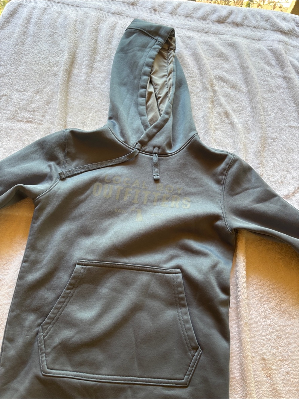 Local Outfitters Kids' Pullover Hoodie in Dusty Green